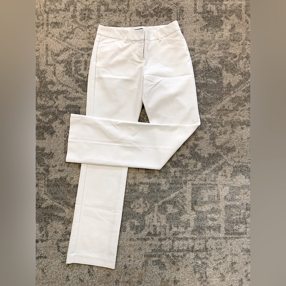 Express White Editor Work Pants, 2R